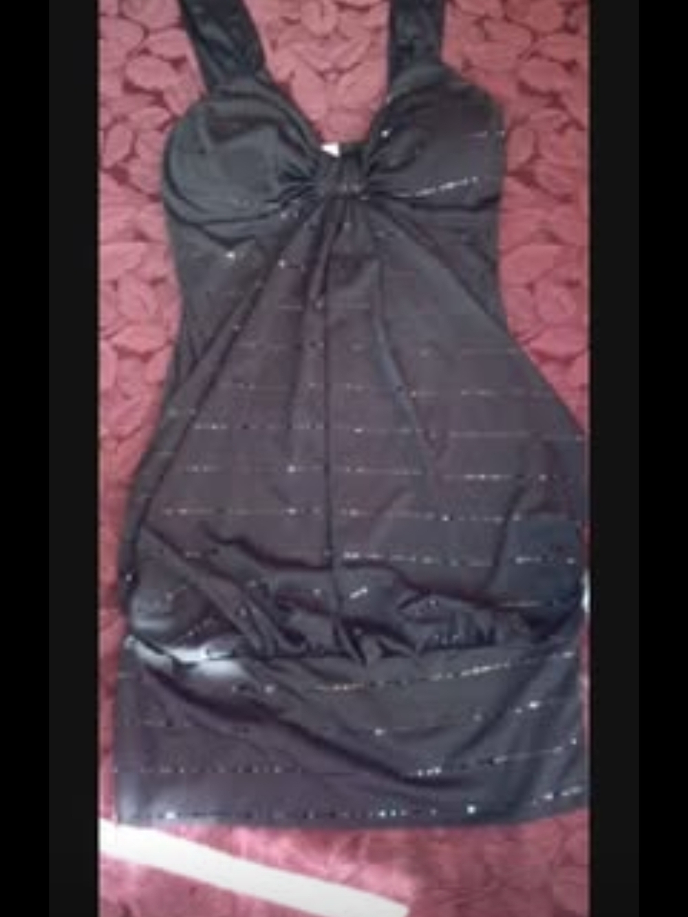Small Taboo Black Sparkle Midi Dress